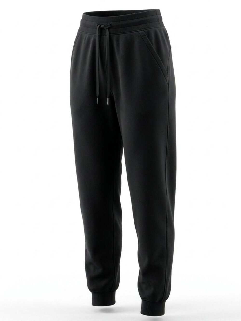 Lululemon Scuba Joggers Womens Size 4 Black Terry Pants W5CVA - Picture 2 of 12